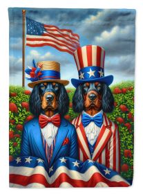 All American Gordon Setter Garden Flag Mailbox Flag Decorative Yard Flag Banner Outside Patio Artwork Yard Flower Beds, Garden Size, Multicolor