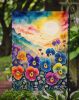 Pansies in Color Garden Flag Mailbox Flag Decorative Yard Flag Banner Outside Patio Artwork Yard Flower Beds, Garden Size, Multicolor