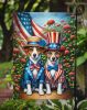 All American Jack Russell Terrier Garden Flag Mailbox Flag Decorative Yard Flag Banner Outside Patio Artwork Yard Flower Beds, Garden Size, Multicolor