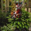 Shih Tzu and Santa Claus Garden Flag Mailbox Flag Decorative Yard Flag Banner Outside Patio Artwork Yard Flower Beds, Garden Size, Multicolor