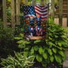 All American Scottish Terrier Garden Flag Mailbox Flag Decorative Yard Flag Banner Outside Patio Artwork Yard Flower Beds, Garden Size, Multicolor