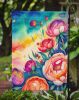 Peonies in Color Garden Flag Mailbox Flag Decorative Yard Flag Banner Outside Patio Artwork Yard Flower Beds, Garden Size, Multicolor