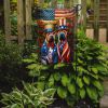 All American Shar Pei Garden Flag Mailbox Flag Decorative Yard Flag Banner Outside Patio Artwork Yard Flower Beds, Garden Size, Multicolor