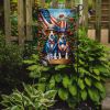 All American Jack Russell Terrier Garden Flag Mailbox Flag Decorative Yard Flag Banner Outside Patio Artwork Yard Flower Beds, Garden Size, Multicolor