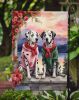 Dalmatian Two Hearts Garden Flag Mailbox Flag Decorative Yard Flag Banner Outside Patio Artwork Yard Flower Beds, Garden Size, Multicolor