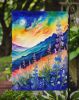 Delphinium in Color Garden Flag Mailbox Flag Decorative Yard Flag Banner Outside Patio Artwork Yard Flower Beds, Garden Size, Multicolor