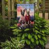 Chinese Crested Two Hearts Garden Flag Mailbox Flag Decorative Yard Flag Banner Outside Patio Artwork Yard Flower Beds, Garden Size, Multicolor
