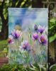 South Dakota Pasque Flowers in Watercolor Garden Flag Mailbox Flag Decorative Yard Flag Banner Outside Patio Artwork Yard Flower Beds, Garden Size