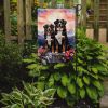 Bernese Mountain Dog Two Hearts Garden Flag Mailbox Flag Decorative Yard Flag Banner Outside Patio Artwork Yard Flower Beds, Garden Size, Multicolor