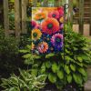Chrysanthemums in Color Garden Flag Mailbox Flag Decorative Yard Flag Banner Outside Patio Artwork Yard Flower Beds, Garden Size, Multicolor