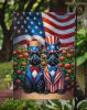All American Scottish Terrier Garden Flag Mailbox Flag Decorative Yard Flag Banner Outside Patio Artwork Yard Flower Beds, Garden Size, Multicolor