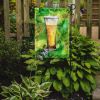 Irish Beer Tall Garden Flag Mailbox Flag Decorative Yard Flag Banner Outside Patio Artwork Yard Flower Beds, Garden Size, Multicolor