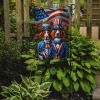 All American Brittany Garden Flag Mailbox Flag Decorative Yard Flag Banner Outside Patio Artwork Yard Flower Beds, Garden Size, Multicolor