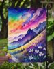 Violets in Color Garden Flag Mailbox Flag Decorative Yard Flag Banner Outside Patio Artwork Yard Flower Beds, Garden Size, Multicolor