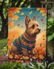 Australian Terrier Terrier Fall Garden Flag Mailbox Flag Decorative Yard Flag Banner Outside Patio Artwork Yard Flower Beds, Garden Size, Multicolor