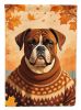 Boxer Fall Garden Flag Mailbox Flag Decorative Yard Flag Banner Outside Patio Artwork Yard Flower Beds, Garden Size, Multicolor