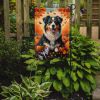 Australian Shepherd Terrier Fall Garden Flag Mailbox Flag Decorative Yard Flag Banner Outside Patio Artwork Yard Flower Beds, Garden Size, Multicolor
