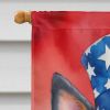 Australian Cattle Dog Patriotic American House Flag Large Porch Sleeve Pole Decorative Outside Yard Banner Artwork Wall Hanging, Polyester, House Size