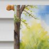 Coton de Tulear Spring Path House Flag Large Porch Sleeve Pole Decorative Outside Yard Banner Artwork Wall Hanging, Polyester, House Size, Multicolor