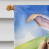 Saluki Easter Egg Hunt House Flag Large Porch Sleeve Pole Decorative Outside Yard Banner Artwork Wall Hanging, Polyester, House Size, Multicolor