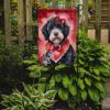 Portuguese Water Dog My Valentine Garden Flag Mailbox Flag Decorative Yard Flag Banner Outside Patio Artwork Yard Flower Beds, Garden Size, Multicolor