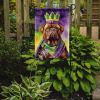Dogue de Bordeaux King of Mardi Gras Garden Flag Mailbox Flag Decorative Yard Flag Banner Outside Patio Artwork Yard Flower Beds, Garden Size