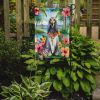 Afghan Hound Luau Garden Flag Mailbox Flag Decorative Yard Flag Banner Outside Patio Artwork Yard Flower Beds, Garden Size, Multicolor
