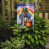 Border Terrier St Patrick's Day Garden Flag Mailbox Flag Decorative Yard Flag Banner Outside Patio Artwork Yard Flower Beds, Garden Size, Multicolor