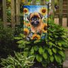 Brussels Griffon in Sunflowers Garden Flag Mailbox Flag Decorative Yard Flag Banner Outside Patio Artwork Yard Flower Beds, Garden Size, Multicolor
