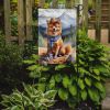 Finnish Spitz Cowboy Welcome Garden Flag Mailbox Flag Decorative Yard Flag Banner Outside Patio Artwork Yard Flower Beds, Garden Size, Multicolor