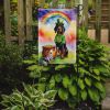 Black and Tan Coonhound St Patrick's Day Garden Flag Mailbox Flag Decorative Yard Flag Banner Outside Patio Artwork Yard Flower Beds, Garden Size