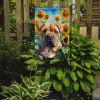 Shar Pei in Sunflowers Garden Flag Mailbox Flag Decorative Yard Flag Banner Outside Patio Artwork Yard Flower Beds, Garden Size, Multicolor