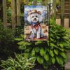 Bichon Frise Cowboy Welcome Garden Flag Mailbox Flag Decorative Yard Flag Banner Outside Patio Artwork Yard Flower Beds, Garden Size, Multicolor