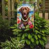 Chesapeake Bay Retriever Luau Garden Flag Mailbox Flag Decorative Yard Flag Banner Outside Patio Artwork Yard Flower Beds, Garden Size, Multicolor