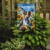 Rat Terrier in Sunflowers Garden Flag Mailbox Flag Decorative Yard Flag Banner Outside Patio Artwork Yard Flower Beds, Garden Size, Multicolor