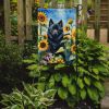 Schipperke in Sunflowers Garden Flag Mailbox Flag Decorative Yard Flag Banner Outside Patio Artwork Yard Flower Beds, Garden Size, Multicolor