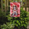 Cavalier Spaniel My Valentine Garden Flag Mailbox Flag Decorative Yard Flag Banner Outside Patio Artwork Yard Flower Beds, Garden Size, Multicolor