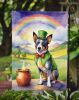 Australian Cattle Dog St Patrick's Day Garden Flag Mailbox Flag Decorative Yard Flag Banner Outside Patio Artwork Yard Flower Beds, Garden Size