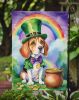 Beagle St Patrick's Day Garden Flag Mailbox Flag Decorative Yard Flag Banner Outside Patio Artwork Yard Flower Beds, Garden Size, Multicolor