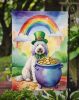 Komondor St Patrick's Day Garden Flag Mailbox Flag Decorative Yard Flag Banner Outside Patio Artwork Yard Flower Beds, Garden Size, Multicolor