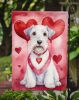 Sealyham Terrier My Valentine Garden Flag Mailbox Flag Decorative Yard Flag Banner Outside Patio Artwork Yard Flower Beds, Garden Size, Multicolor