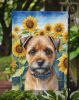 Border Terrier in Sunflowers Garden Flag Mailbox Flag Decorative Yard Flag Banner Outside Patio Artwork Yard Flower Beds, Garden Size, Multicolor