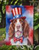 Welsh Springer Spaniel Patriotic American Garden Flag Mailbox Flag Decorative Yard Flag Banner Outside Patio Artwork Yard Flower Beds, Garden Size