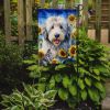 Old English Sheepdog in Sunflowers Garden Flag Mailbox Flag Decorative Yard Flag Banner Outside Patio Artwork Yard Flower Beds, Garden Size