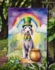 Bedlington Terrier St Patrick's Day Garden Flag Mailbox Flag Decorative Yard Flag Banner Outside Patio Artwork Yard Flower Beds, Garden Size