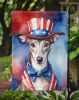 Whippet Patriotic American Garden Flag Mailbox Flag Decorative Yard Flag Banner Outside Patio Artwork Yard Flower Beds, Garden Size, Multicolor