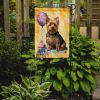Silky Terrier Happy Birthday Garden Flag Mailbox Flag Decorative Yard Flag Banner Outside Patio Artwork Yard Flower Beds, Garden Size, Multicolor