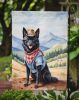 Schipperke Cowboy Welcome Garden Flag Mailbox Flag Decorative Yard Flag Banner Outside Patio Artwork Yard Flower Beds, Garden Size, Multicolor