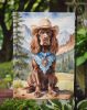 Sussex Spaniel Cowboy Welcome Garden Flag Mailbox Flag Decorative Yard Flag Banner Outside Patio Artwork Yard Flower Beds, Garden Size, Multicolor