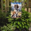 Saint Bernard Cowboy Welcome Garden Flag Mailbox Flag Decorative Yard Flag Banner Outside Patio Artwork Yard Flower Beds, Garden Size, Multicolor